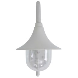 Ścienna lampa ogrodowa, 42 cm, E27, aluminiowa, biała