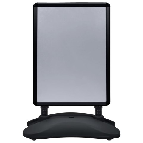 Stojak na plakat A1 z podstawą na wodę, czarny, stop aluminium