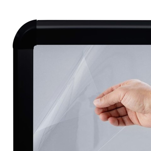 Stojak na plakat A1 z podstawą na wodę, czarny, stop aluminium