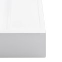 Umywalka, 50x50x12,3 cm, kompozyt mineralny/marmurowy, biała