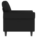 Fotel, czarny, 60 cm, obity aksamitem