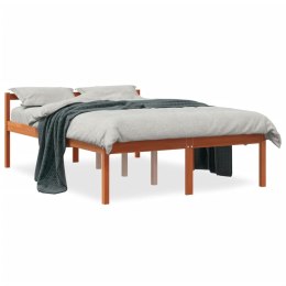 Łóżko dla seniora, woskowy brąz, 120x200cm, lite drewno sosnowe