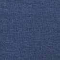 2-osobowa kanapa, niebieska, tapicerowana tkaniną