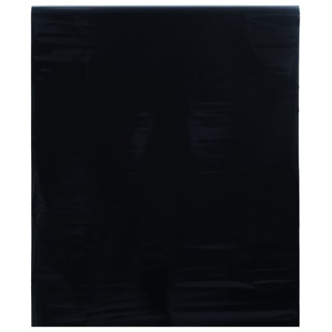Folia okienna statyczna, matowa, czarna, 90x2000 cm, PVC