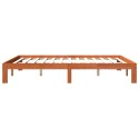 Rama łóżka, woskowy brąz, 180x200 cm, lite drewno sosnowe