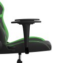 Fotel gamingowy, czarno-zielony, sztuczna skóra