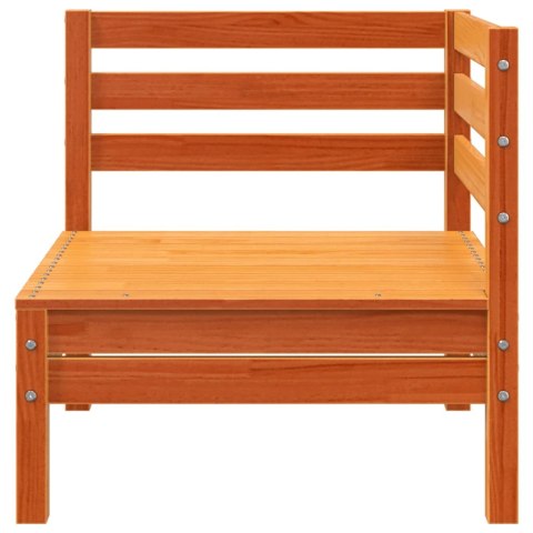 Ogrodowa sofa 3-osobowa, woskowy brąz, lite drewno sosnowe