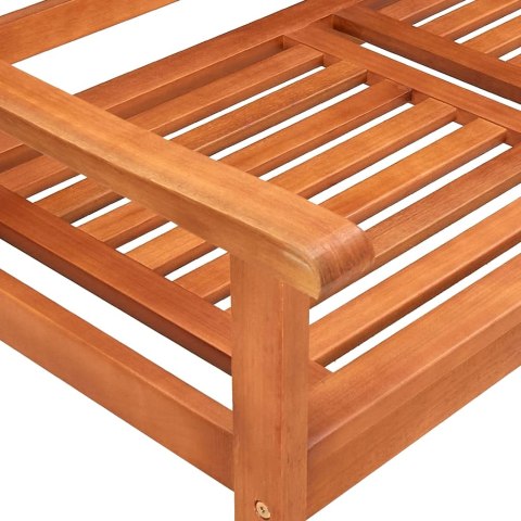 2-os. ławka ogrodowa z poduszką, 120 cm, lity eukaliptus 2-os. ławka ogrodowa z poduszką, 120 cm, lity eukaliptus