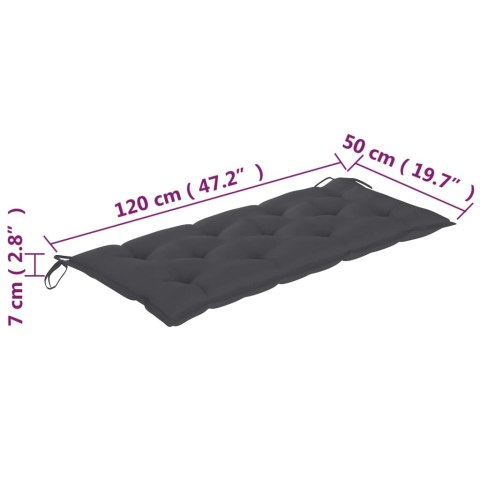 2-os. ławka ogrodowa z poduszką, 120 cm, lity eukaliptus 2-os. ławka ogrodowa z poduszką, 120 cm, lity eukaliptus