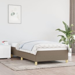 Rama łóżka, kolor taupe, 80 x 200 cm, tapicerowana tkaniną