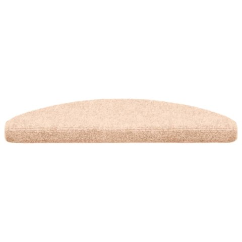 Samoprzylepne nakładki na schody, 15 szt., 65x21x4 cm, brązowe