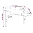 Zadaszenie nad drzwi, 150x100x100 cm, lite drewno sosnowe
