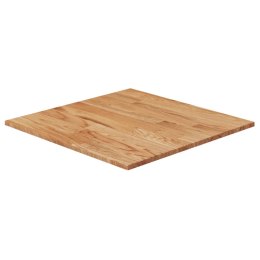 Kwadratowy blat do stolika, jasnobrązowy, 60x60x1,5 cm, dębowy