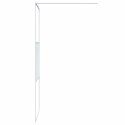 Ścianka prysznicowa, biała, 80x195 cm, przezroczyste szkło ESG