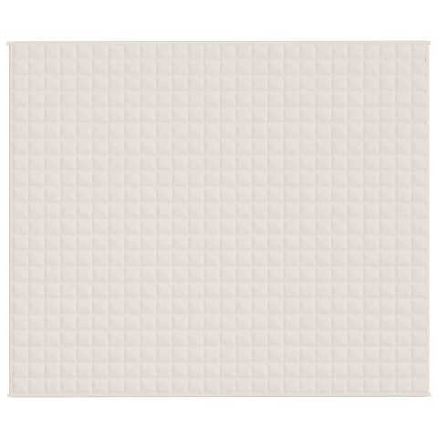 Koc obciążeniowy, kremowy, 220x260 cm, 11 kg, tkanina