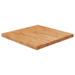 Kwadratowy blat do stolika, jasnobrązowy, 70x70x4 cm, dębowy