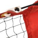 Siatka do tenisa, czarno-czerwona, 600x100x87 cm, poliester