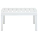 Stolik ogrodowy, biały, 78x55x38 cm, plastikowy