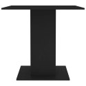 Stół jadalniany, czarny, 80 x 80 x 75 cm, płyta wiórowa