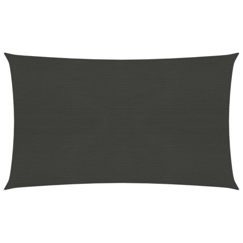 Żagiel przeciwsłoneczny, 160 g/m², antracytowy, 6x8 m, HDPE