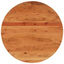 Blat do stolika, Ø80x2,5 cm, okrągły, lite drewno akacjowe