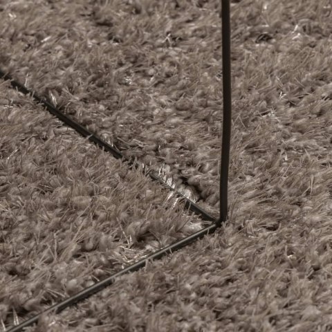 Dywan ISTAN z długim runem, połyskujący, szary, Ø 100 cm