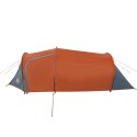 Namiot, 4-os., szaro-pomarańczowy, 360x135x105 cm, tafta 185T