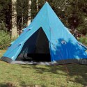 Namiot kempingowy, 4-os., niebieski, 367x367x259 cm, tafta 185T