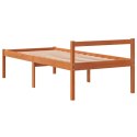 Łóżko dla seniora, woskowy brąz, 90x190 cm, lite drewno sosnowe