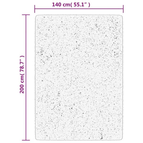 Dywan IZA z krótkim włosiem, antracytowy, 140x200 cm