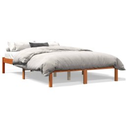 Rama łóżka, woskowy brąz, 120x200 cm, lite drewno sosnowe