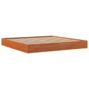 Rama łóżka, woskowy brąz, 200x200 cm, lite drewno sosnowe
