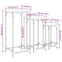 Stoliki wsuwane jeden pod drugi, 3 szt., dąb sonoma