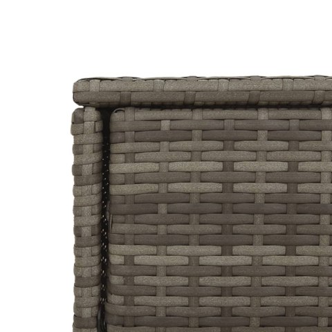 Szafka ogrodowa, szara, 105x55x113 cm, polirattan