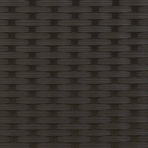 2-osobowa sofa ogrodowa z podnóżkami, czarna, polirattan