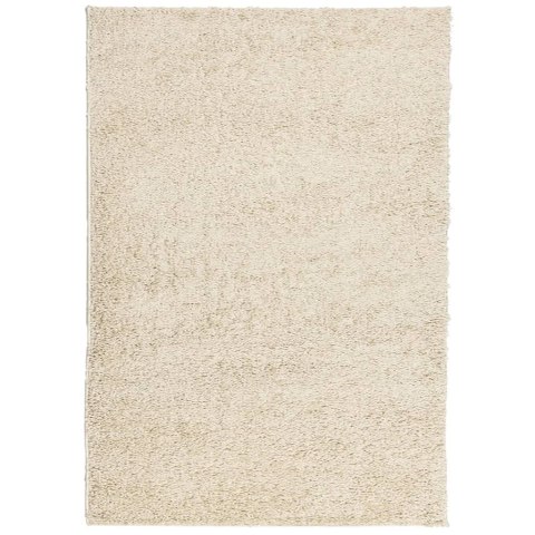 Dywan shaggy z wysokim runem, złoty, 140x200 cm