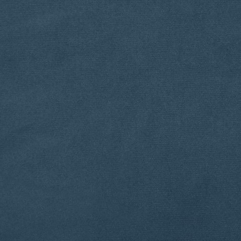 2-osobowa kanapa, niebieska, tapicerowana aksamitem