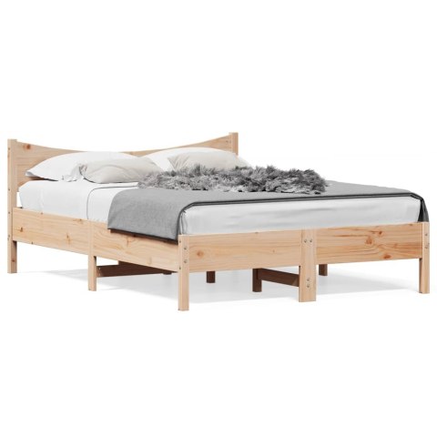 Rama łóżka, 140x200 cm, lite drewno sosnowe