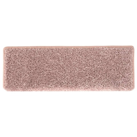 Nakładki na schody, 15 szt., 65x21x4 cm, biało-różowe