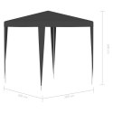 Profesjonalny namiot imprezowy, 2x2 m, antracytowy