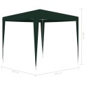 Namiot imprezowy, 2,5x2,5 m, zielony, 90 g/m²