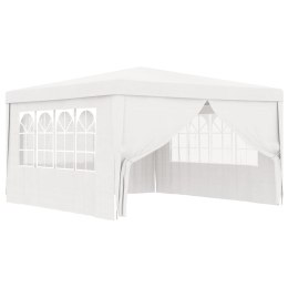 Namiot imprezowy ze ściankami, 4x4 m, biały, 90 g/m²