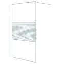 Ścianka prysznicowa, biała, 115x195 cm, przezroczyste szkło ESG