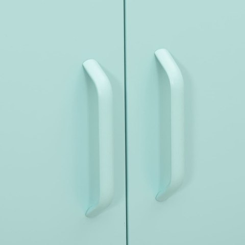 Szafka, miętowa, 80x35x101,5 cm, stalowa