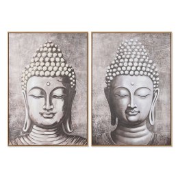 Obraz Home ESPRIT Budda Orientalny 70 x 3,5 x 100 cm (2 Sztuk)