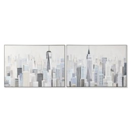 Obraz Home ESPRIT Miasto Loft 122,3 x 4,5 x 82,3 cm (2 Sztuk)