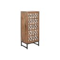 Komoda Home ESPRIT Brązowy Czarny Srebrzysty Drewno mango Lustro Indianin 45 x 35 x 105 cm