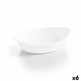 Półmisek Kuchenny Luminarc Smart Cuisine Owalne Biały Szkło 25 x 15 cm (6 Sztuk)