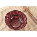 Zestaw do Sushi DKD Home Decor 14,5 x 14,5 x 31 cm Fuksja Mandala Kamionka Orientalny (16 Części)