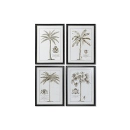 Obraz DKD Home Decor Palmy Kolonialny 50 x 2,5 x 70 cm (4 Sztuk)